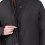 Pallan Padded Long Parka Winter Coat Without Hood in Black by Designer Brand Studio Nicholson