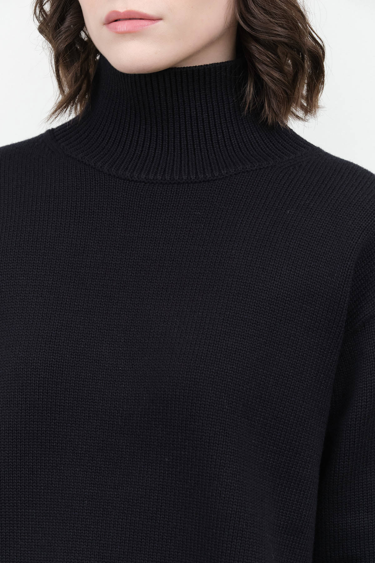 Dark Navy Patria Roll Neck Sweater by Studio Nicholson