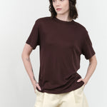 Studio Nicholson Rond T-shirt in Chocolate Brown