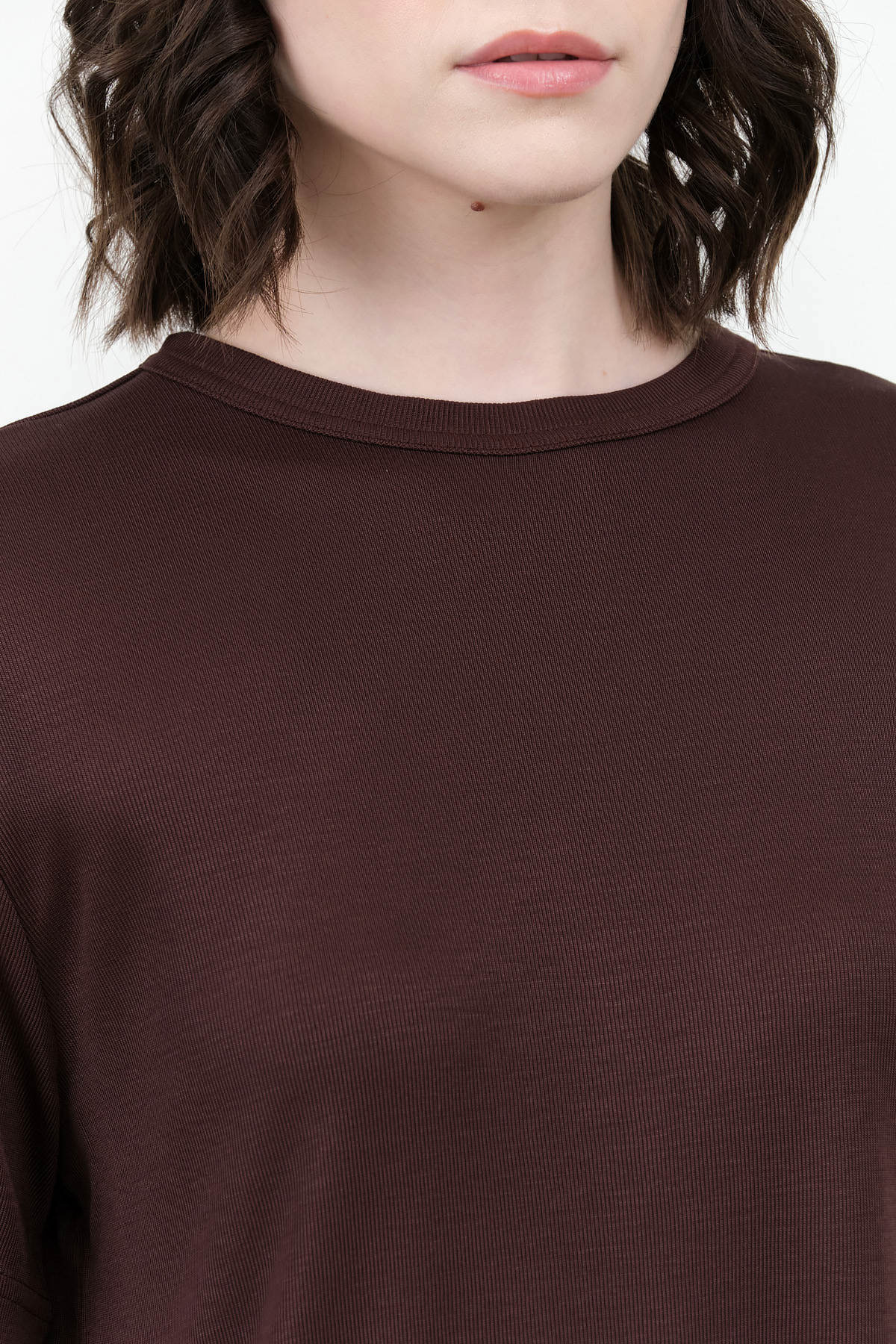 Chocolate Brown Rond T-shirt By Studio Nicholson