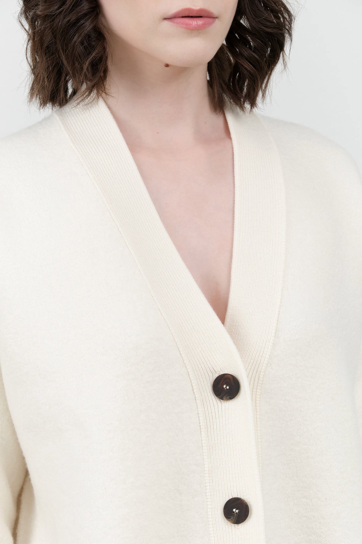 Parchment Sake Boiled Wool Cardigan by Studio Nicholson