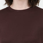 Chocolate Brown Simmons Long Sleeve Top by Studio Nicholson