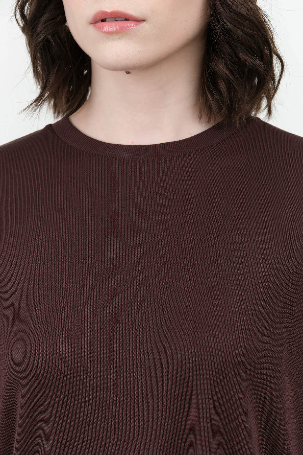 Chocolate Brown Simmons Long Sleeve Top by Studio Nicholson