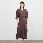 Studio Nicholson Apparel Womens Dresses Yosha Curved Hem Dress