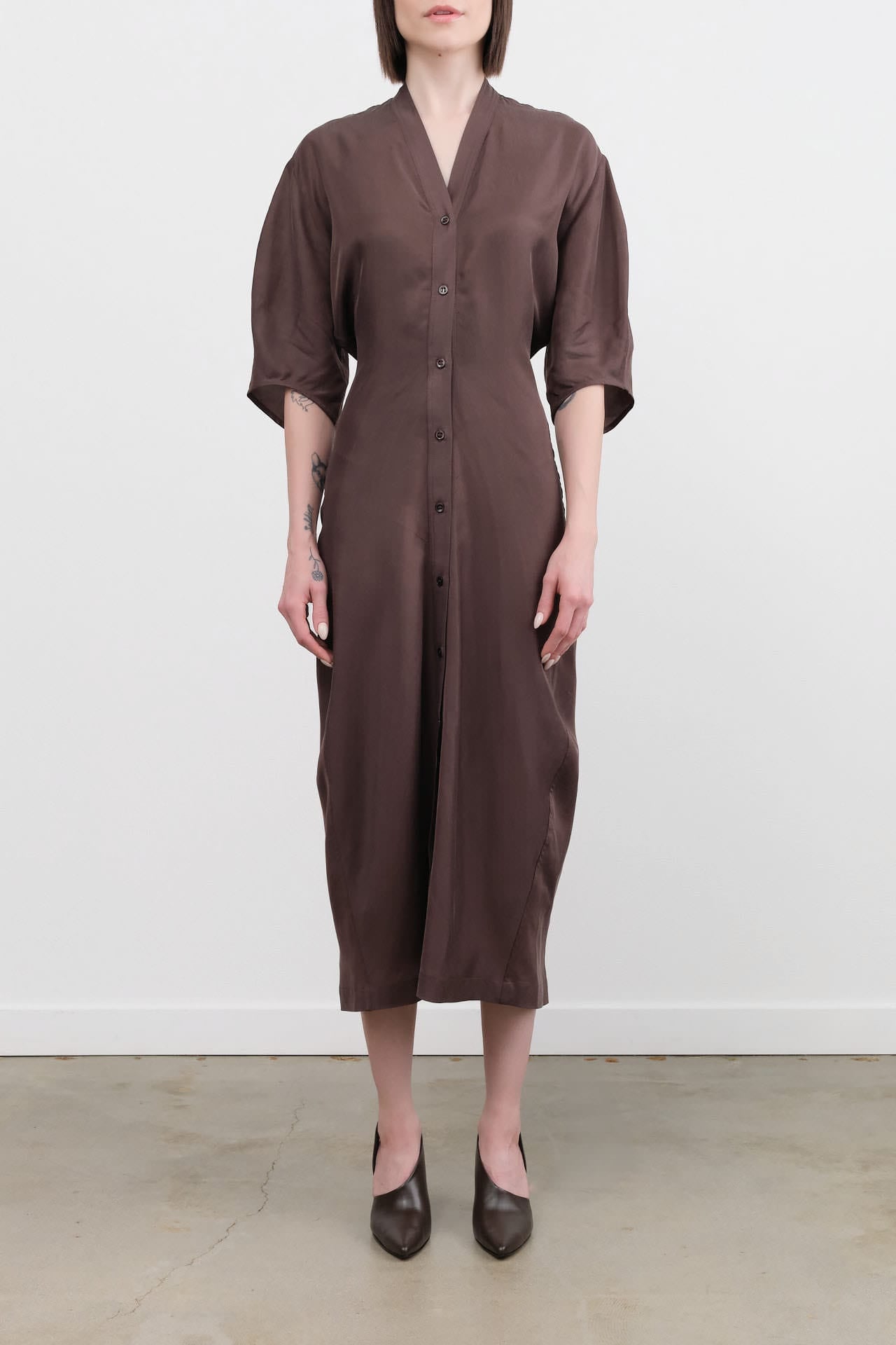 Studio Nicholson Apparel Womens Dresses Yosha Curved Hem Dress