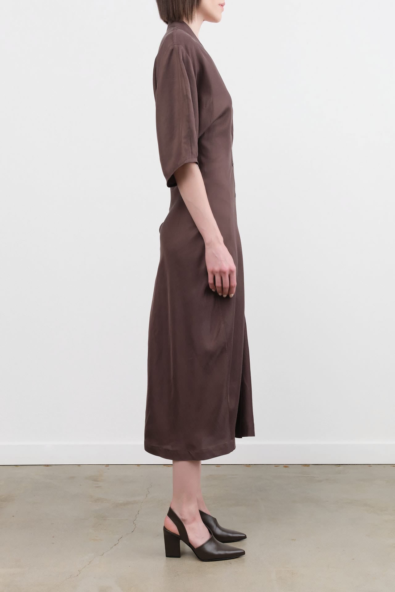 Studio Nicholson Apparel Womens Dresses Yosha Curved Hem Dress