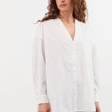 Shaina Mote Apparel Womens Blouses Studio Shirt in Salt