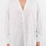 Shaina Mote Apparel Womens Blouses Studio Shirt in Salt