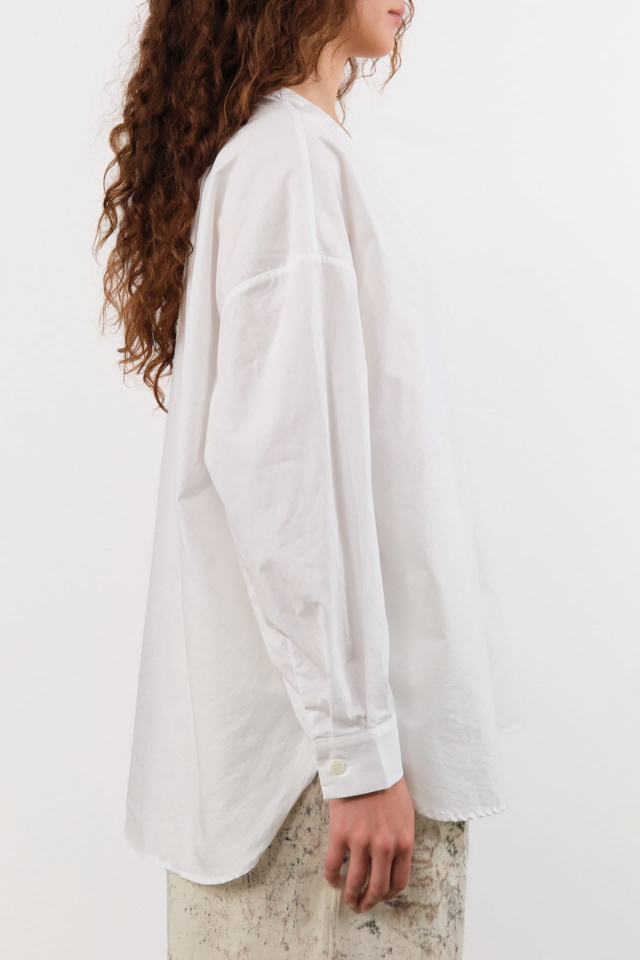 Shaina Mote Apparel Womens Blouses Studio Shirt in Salt