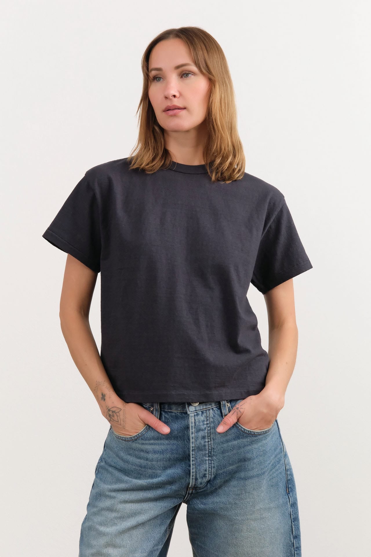 Sunray Sportswear Apparel Womens Tees Hi'aka T-Shirt in Blue Graphite