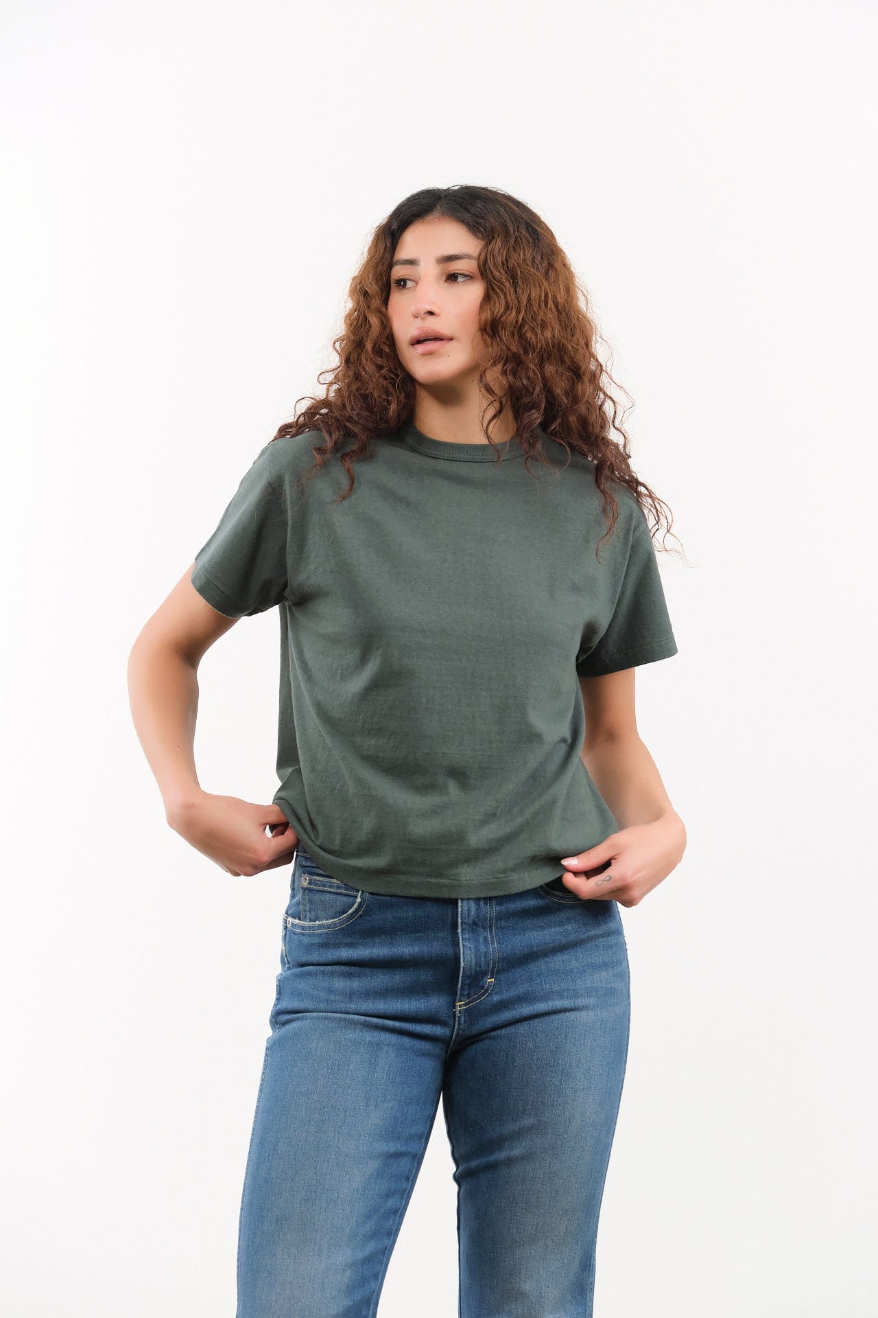 Sunray Sportswear Apparel Womens Tees Hi'aka T-Shirt in Darkest Spruce Darkest Spruce / 1