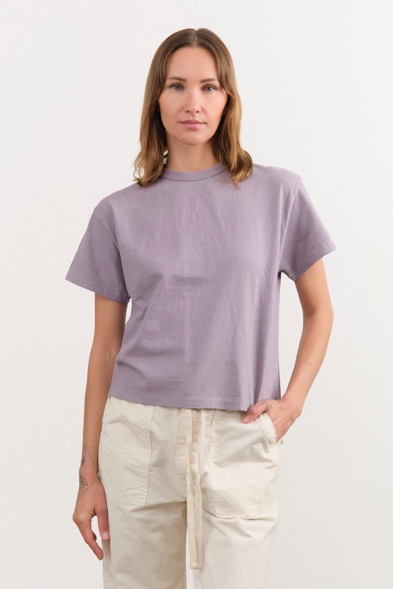 Sunray Sportswear Apparel Womens Tees Hi'aka T-Shirt in Minimal Gray