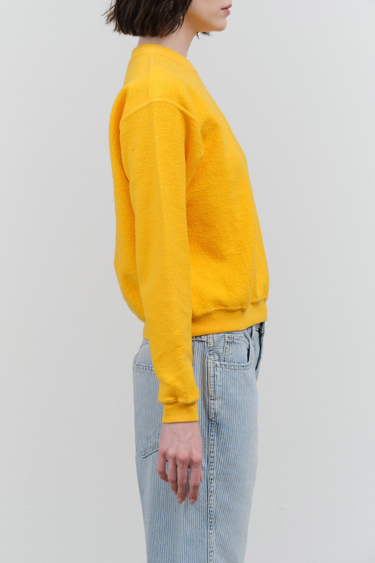 Sunray Sportswear Hina Long Sleeve Fleece Sweatshirt in Yellow
