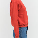 Sunray Sportswear Hina Long Sleeve Fleece Sweatshirt in Dark Orange
