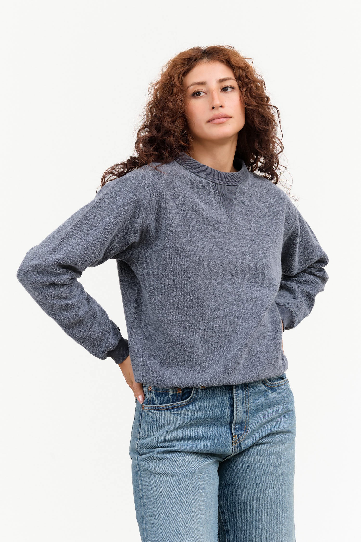 Sunray Sportswear Hina Sweatshirt in Pigment Blue Graphite