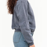 Sunray Sportswear Long Sleeve Fleece Hina Sweatshirt in Pigment Blue Graphite