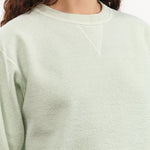 Sunray Sportswear Apparel Womens Lounge Hina Sweatshirt in Pigment Sea Foam