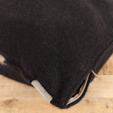 Suzusan Home Pillows Boushi Somewake Shibori Cashmere Knit Cushion in Black Black/Light Coffee / 18" X 18"