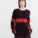 Suzusan Apparel Womens Sweaters Cashmere Seamless Pullover Long in Black Black / Medium