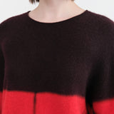 Suzusan Apparel Womens Sweaters Cashmere Seamless Pullover Long in Black Black / Medium
