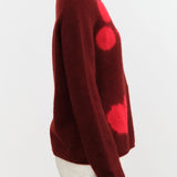 Suzusan Apparel Womens Sweaters Cashmere Seamless Pullover Long in Bordeaux Bordeaux / Medium
