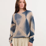Suzusan Apparel Womens Sweaters Cashmere Seamless Pullover Short in Dark Blue