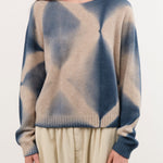 Suzusan Apparel Womens Sweaters Cashmere Seamless Pullover Short in Dark Blue