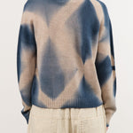 Suzusan Apparel Womens Sweaters Cashmere Seamless Pullover Short in Dark Blue