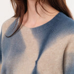 Suzusan Apparel Womens Sweaters Cashmere Seamless Pullover Short in Dark Blue