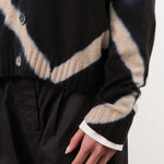 Suzusan Apparel Womens Sweaters Cashmere Seamless Short Cardigan in Black