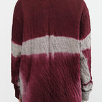 Suzusan Apparel Womens Sweaters Dual Layer Wool Cotton Cardigan Dark Purple / Medium