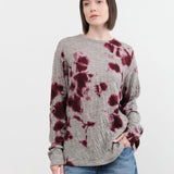 Suzusan Apparel Womens Blouses Dual Layer Wool Cotton Long Sleeve Shirt Dark Purple / Medium