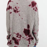 Suzusan Apparel Womens Blouses Dual Layer Wool Cotton Long Sleeve Shirt Dark Purple / Medium
