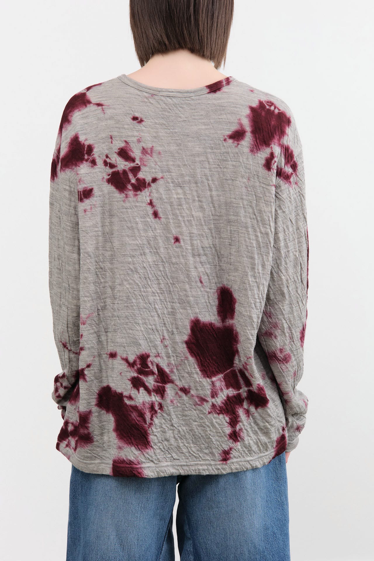 Suzusan Apparel Womens Blouses Dual Layer Wool Cotton Long Sleeve Shirt Dark Purple / Medium