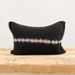 Suzusan Home Pillows Nuisuji Shibori Cashmere Knit Cushion in Black Black/Light Coffee / 16" X 24"