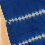 Suzusan Home Throws Nuisuji Shibori Cashmere Knit Throw in Dark Blue Dark Blue/Light Coffee / 79" L X 55" W
