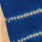 Suzusan Home Throws Nuisuji Shibori Cashmere Knit Throw in Dark Blue Dark Blue/Light Coffee / 79" L X 55" W