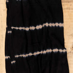 Suzusan Home Throws Nuisuji Shibori Cashmere Knit Throw in Black Black/Light Coffee / 79" L X 55" W
