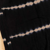 Suzusan Home Throws Nuisuji Shibori Cashmere Knit Throw in Black Black/Light Coffee / 79" L X 55" W