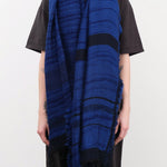 Tamaki Niime Accessories Scarves Big Roots Shawl in Cobalt Cobalt / One Size