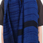 Tamaki Niime Accessories Scarves Big Roots Shawl in Cobalt Cobalt / One Size
