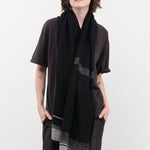 Tamaki Niime Accessories Scarves Small Roots Shawl in Eclipse Eclipse / One Size