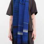 Tamaki Niime Accessories Scarves Small Roots Shawl in Lapiz Lapiz / One Size