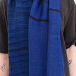 Tamaki Niime Accessories Scarves Small Roots Shawl in Lapiz Lapiz / One Size