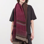 Tamaki Niime Accessories Scarves Big Roots Shawl in Grape Leaf Grape Leaf / One Size