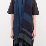 Tamaki Niime Accessories Scarves Big Roots Shawl in Mazarine Mazarine / One Size