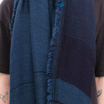 Tamaki Niime Accessories Scarves Big Roots Shawl in Mazarine Mazarine / One Size