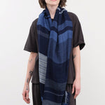 Tamaki Niime Accessories Scarves Small Roots Shawl in Mizu Mizu / One Size
