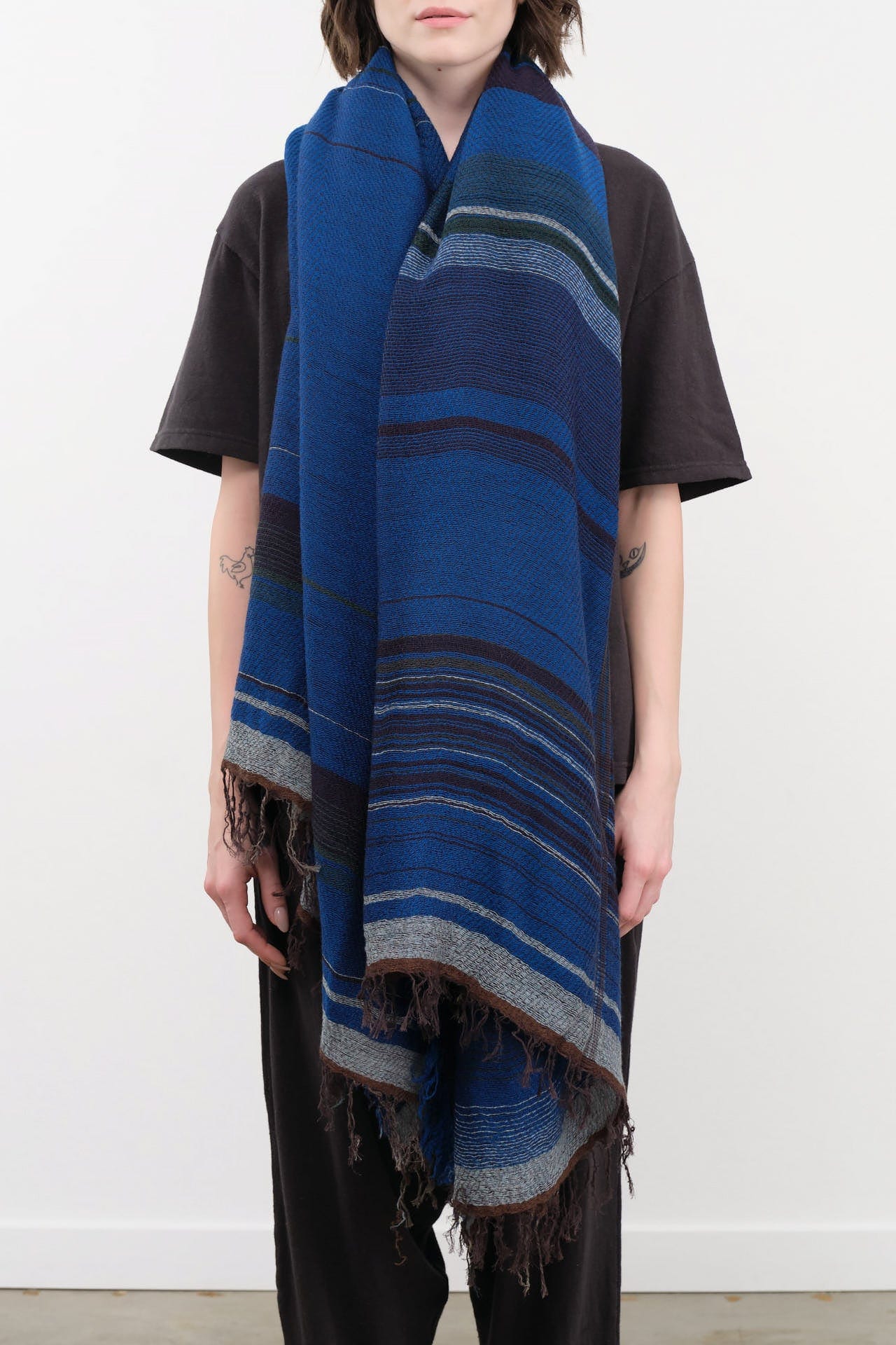 Tamaki Niime Accessories Scarves Big Roots Shawl in Moher Moher / One Size