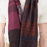 Tamaki Niime Small Roots Shawl in Bramble